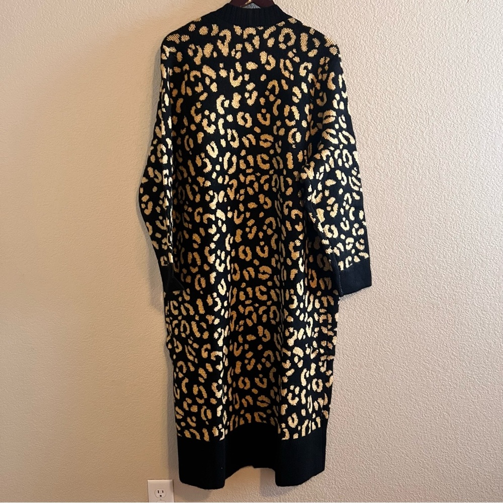 Torrid Vegan Cashmere Duster Jacquard Lurex Sweater Size 2 NWT - Picture 7 of 11